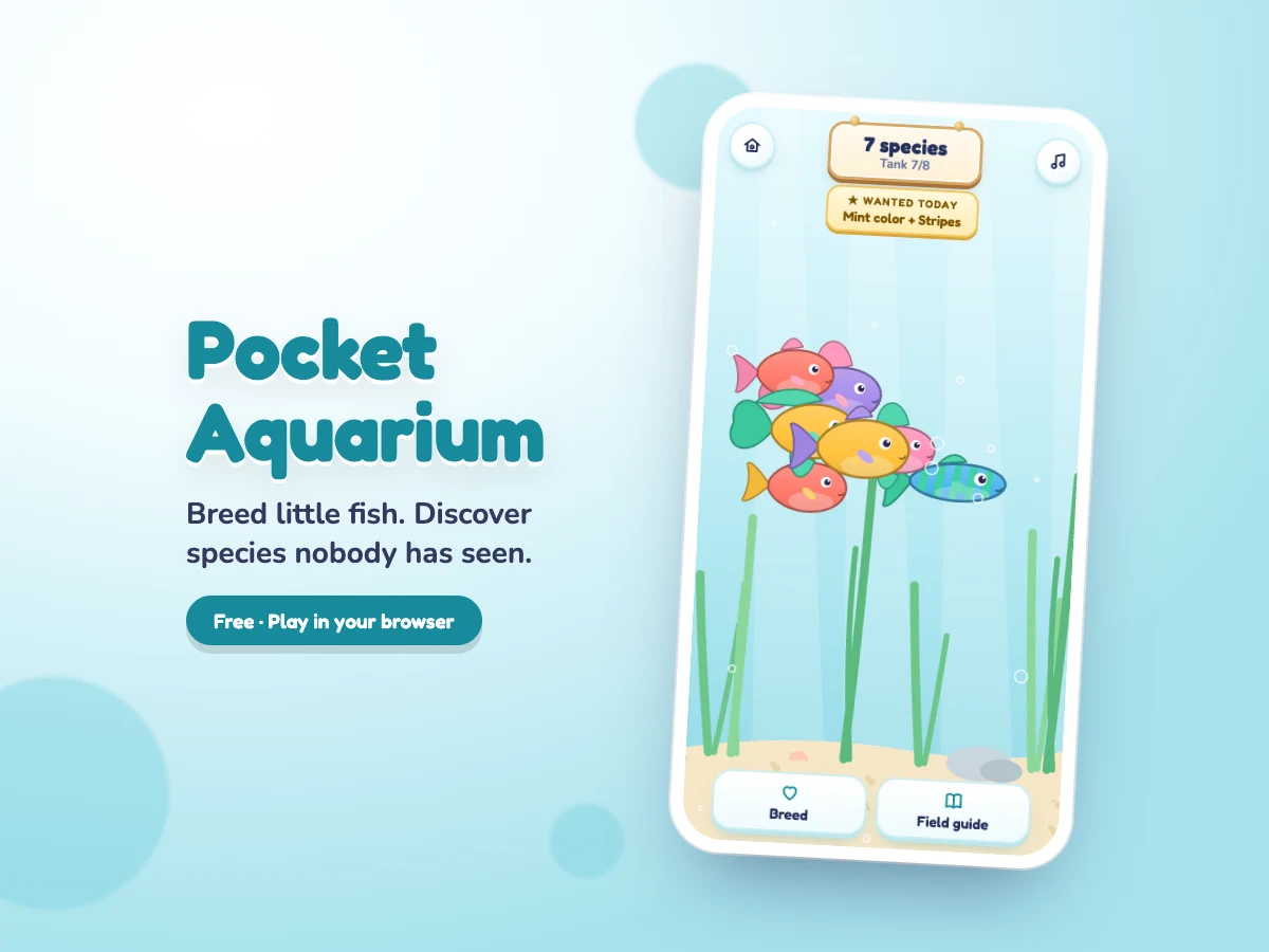 Pocket Aquarium cover
